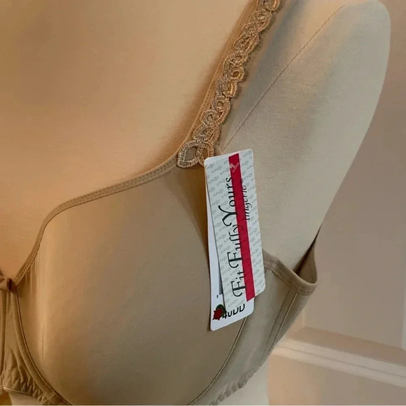 Fitfully Yours 44G Zora Moulded Bra B1212 Fawn New NWT PADDED Underwire Beige - Picture 4 of 12